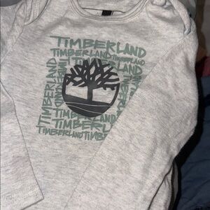 Timberland Gray Kids Long Sleeve Shirt